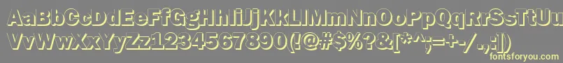 GoffikS Font – Yellow Fonts on Gray Background