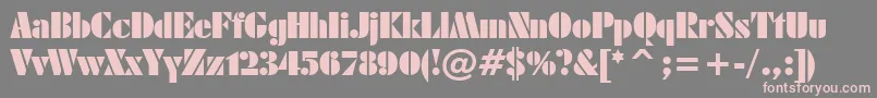 FuturaBlackBt Font – Pink Fonts on Gray Background