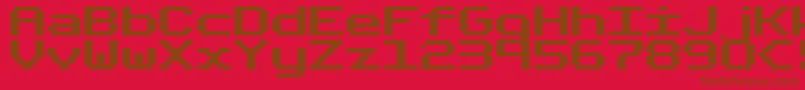 FixedBold Font – Brown Fonts on Red Background