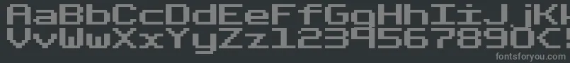 FixedBold Font – Gray Fonts on Black Background