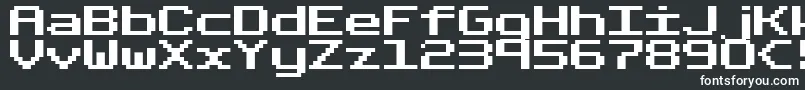 FixedBold Font – White Fonts on Black Background