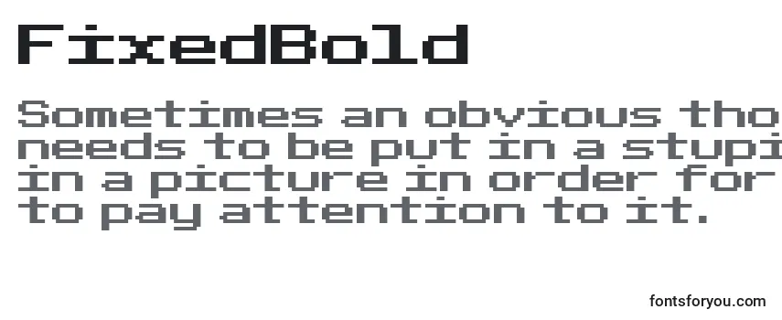 Обзор шрифта FixedBold