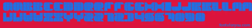 Thesumme Font – Blue Fonts on Red Background