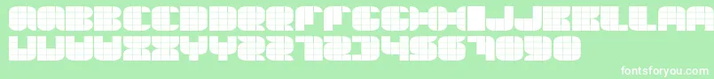 Шрифт Thesumme – белые шрифты на зелёном фоне