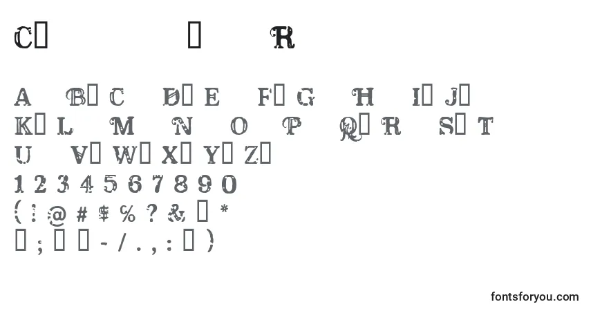 CfamericaRegular-fontti – aakkoset, numerot, erikoismerkit
