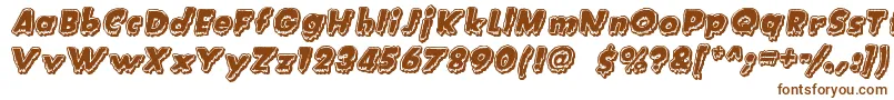 CreatureFeature Font – Brown Fonts on White Background