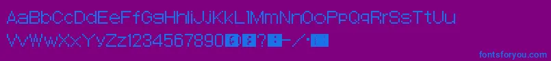 SmtDevilSurvivor Font – Blue Fonts on Purple Background