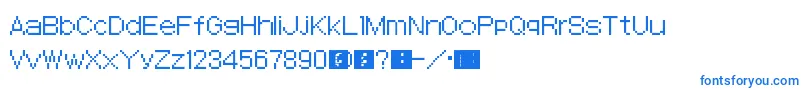 SmtDevilSurvivor Font – Blue Fonts on White Background