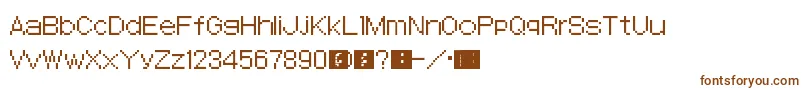 SmtDevilSurvivor Font – Brown Fonts on White Background