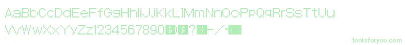 SmtDevilSurvivor Font – Green Fonts on White Background