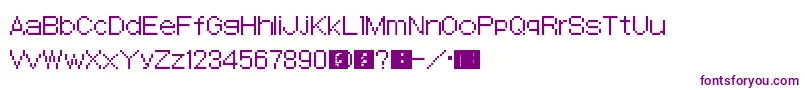 SmtDevilSurvivor Font – Purple Fonts on White Background