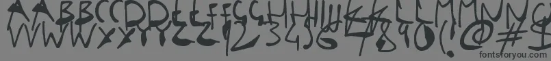 SingleStrokeInks Font – Black Fonts on Gray Background