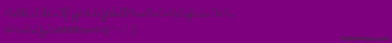 JasmineReminiscentse-fontti – mustat fontit violetilla taustalla