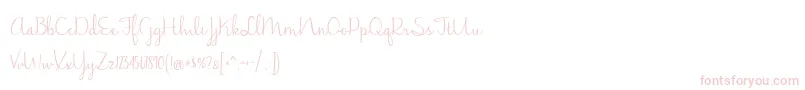 JasmineReminiscentse Font – Pink Fonts on White Background