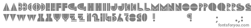 Шрифт MarutoSkiing – серые шрифты на белом фоне