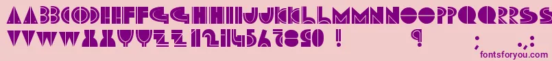 MarutoSkiing Font – Purple Fonts on Pink Background