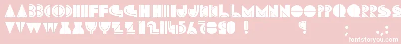 MarutoSkiing Font – White Fonts on Pink Background