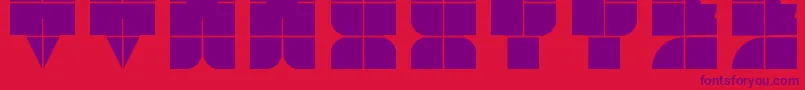 Plano Font – Purple Fonts on Red Background