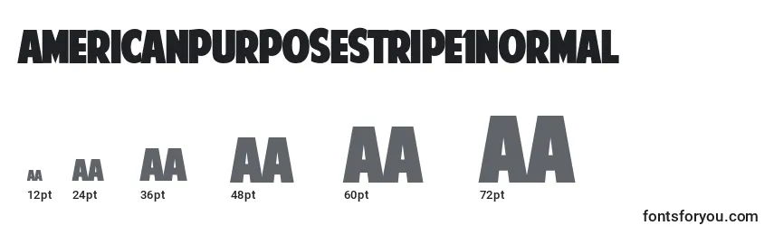 AmericanPurposeStripe1Normal Font Sizes