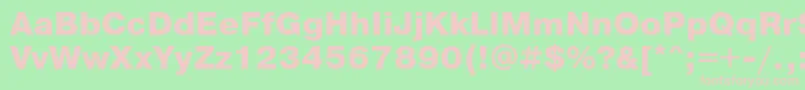 PragmaticaExtrabold Font – Pink Fonts on Green Background