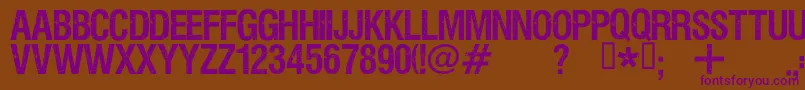 ViperNora Font – Purple Fonts on Brown Background