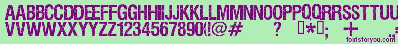 ViperNora Font – Purple Fonts on Green Background