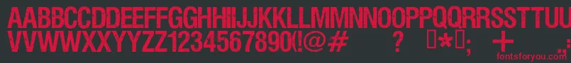 ViperNora Font – Red Fonts on Black Background