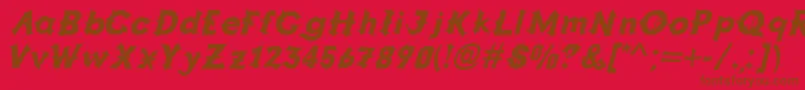 Grappa ffy-fontti – ruskeat fontit punaisella taustalla