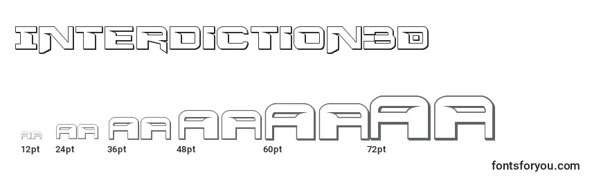 Interdiction3D Font Sizes