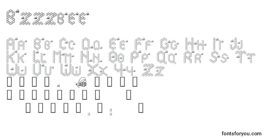 Шрифт Bzzzbee – алфавит, цифры, специальные символы