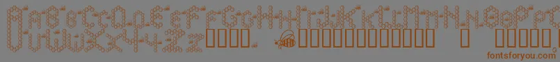 Подробнее о шрифте Bzzzbee Шрифт Bzzzbee – коричневые шрифты на сером фоне