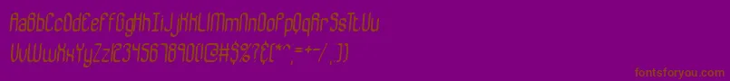 Police BewilderBrk – polices brunes sur fond violet