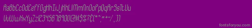 BewilderBrk-Schriftart – Graue Schriften auf violettem Hintergrund