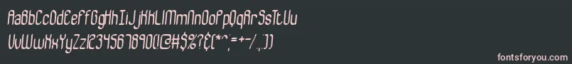 BewilderBrk Font – Pink Fonts on Black Background
