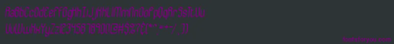 BewilderBrk Font – Purple Fonts on Black Background