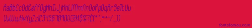BewilderBrk Font – Purple Fonts on Red Background