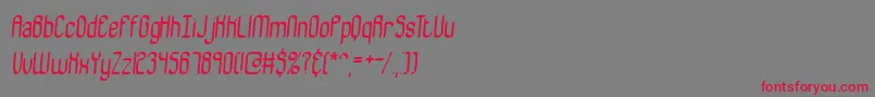 BewilderBrk Font – Red Fonts on Gray Background