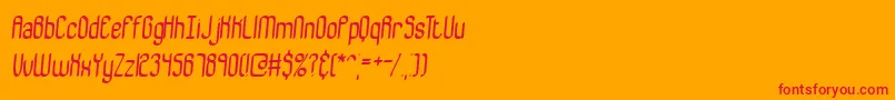 BewilderBrk Font – Red Fonts on Orange Background