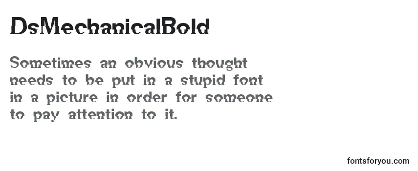 DsMechanicalBold Font