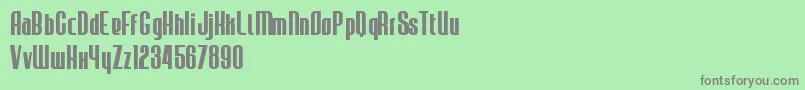 JecrFontBold Font – Gray Fonts on Green Background