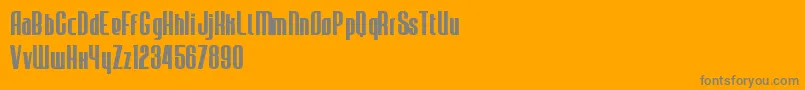 JecrFontBold Font – Gray Fonts on Orange Background