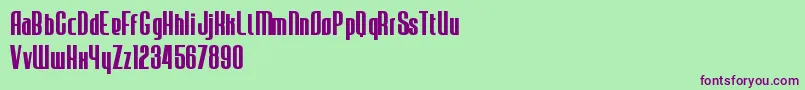 JecrFontBold Font – Purple Fonts on Green Background