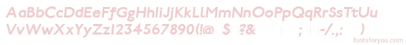 PaddingtonBoldItalic Font – Pink Fonts on White Background