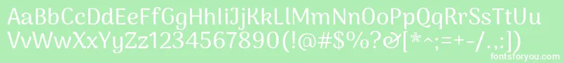 ArimakoshiMedium Font – White Fonts on Green Background
