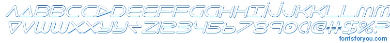 Шрифт 8thelement3Di – синие шрифты