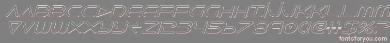 8thelement3Di Font – Pink Fonts on Gray Background