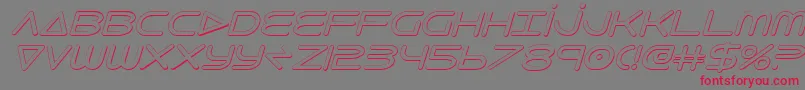 8thelement3Di Font – Red Fonts on Gray Background