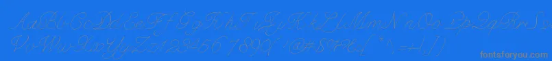 Bdmarseille-Schriftart – Graue Schriften auf blauem Hintergrund