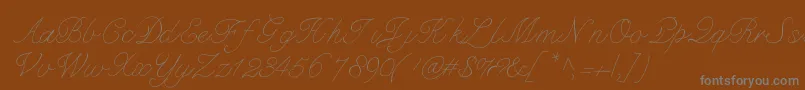 Шрифт Bdmarseille – серые шрифты на коричневом фоне
