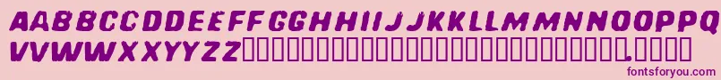 Redcfm Font – Purple Fonts on Pink Background
